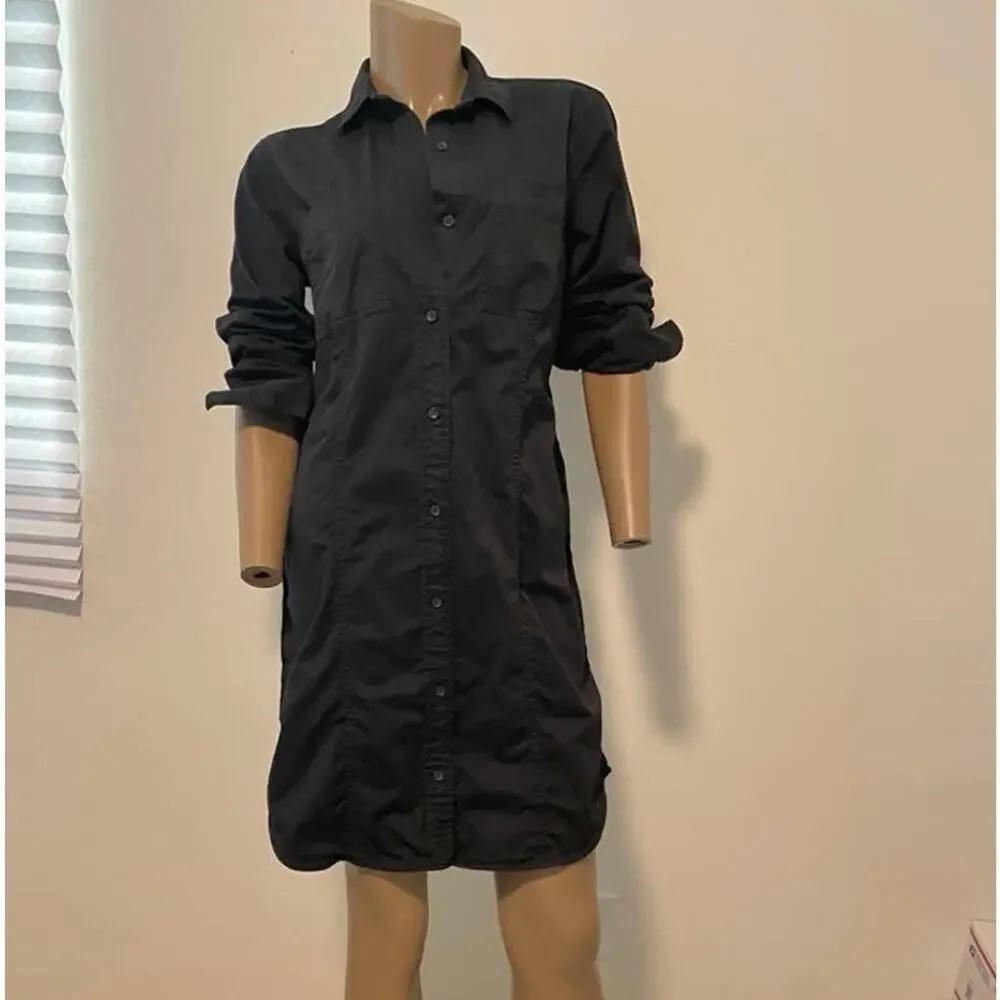 Everlane long sleeve button front shirt dress size 2 XS D3 5034